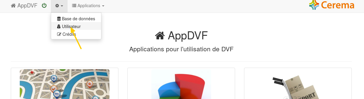 Accueil changement mot de passe